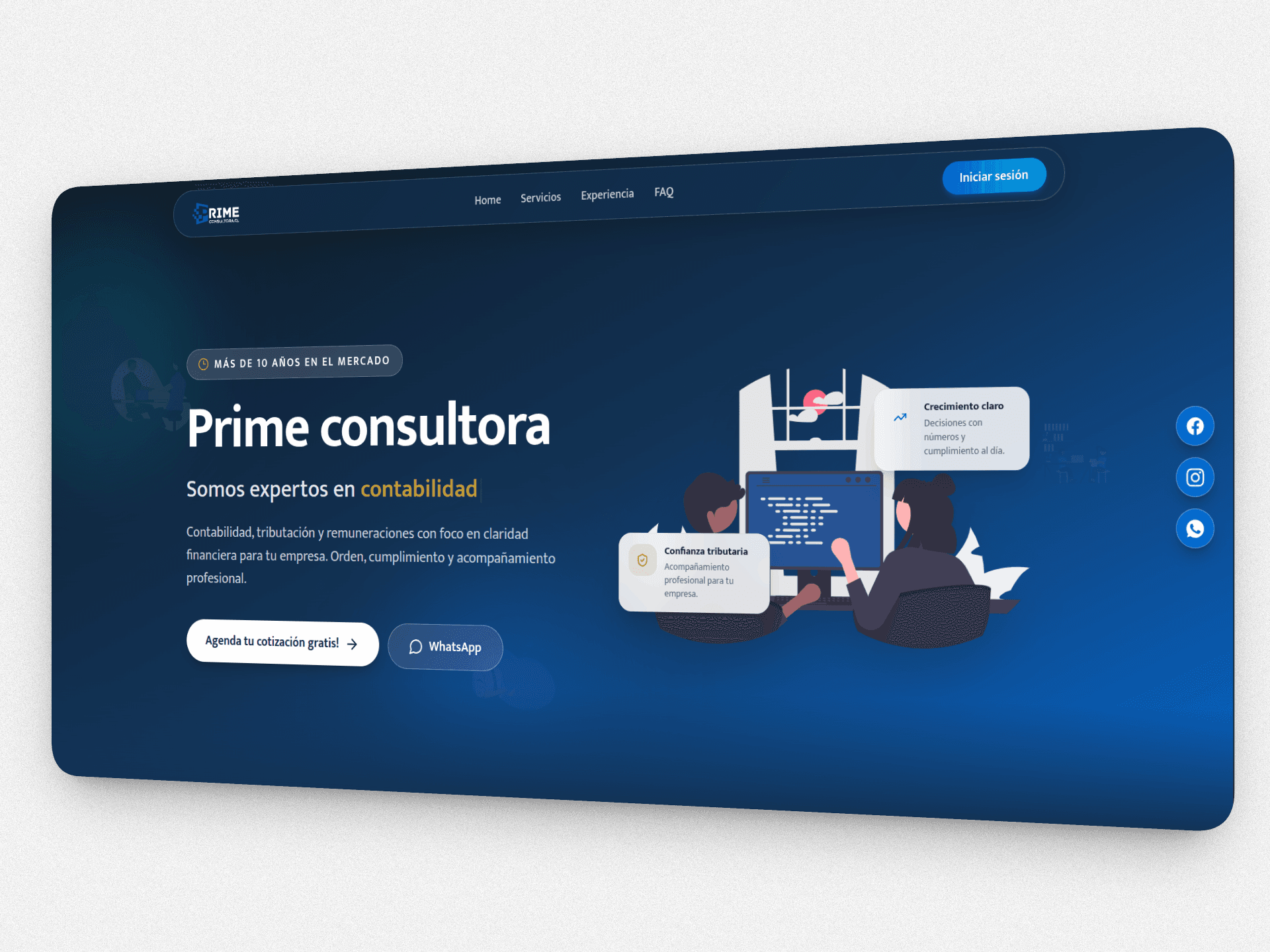 Vista de Prime Consultora